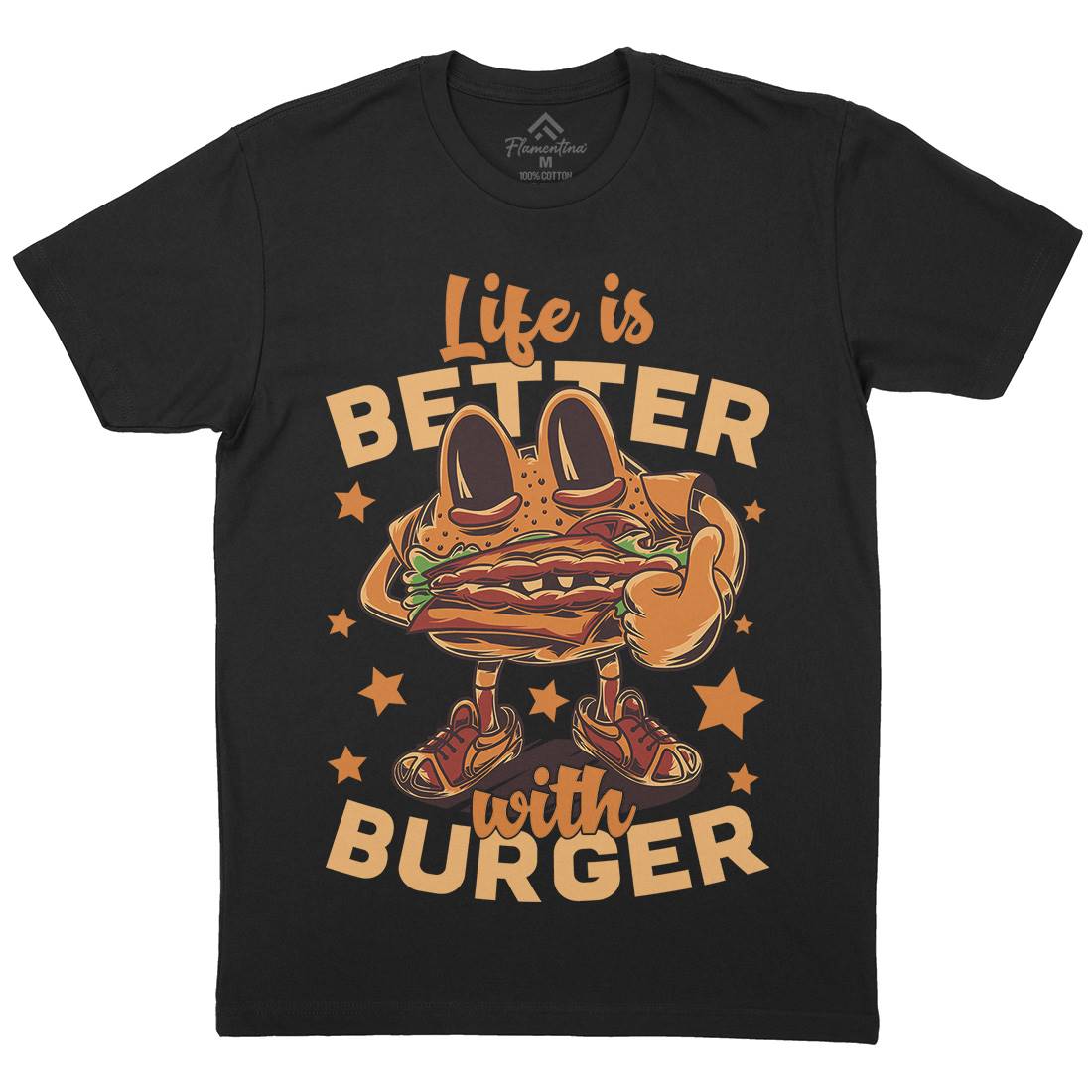 Life Is Better Mens Crew Neck T-Shirt Food C820