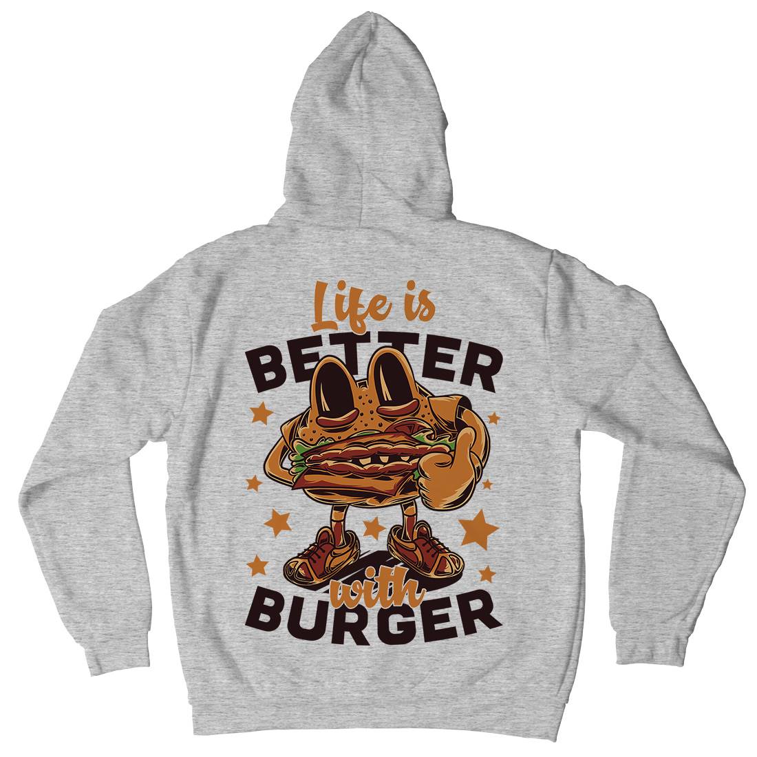 Life Is Better Mens Hoodie With Pocket Food C820