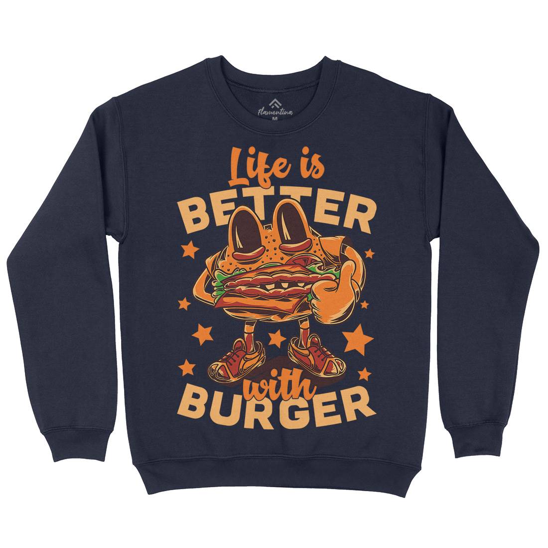 Life Is Better Kids Crew Neck Sweatshirt Food C820
