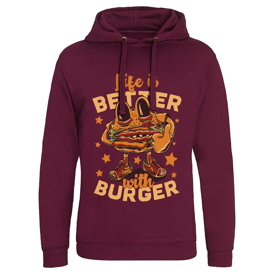 Life Is Better Mens Hoodie Without Pocket Food C820