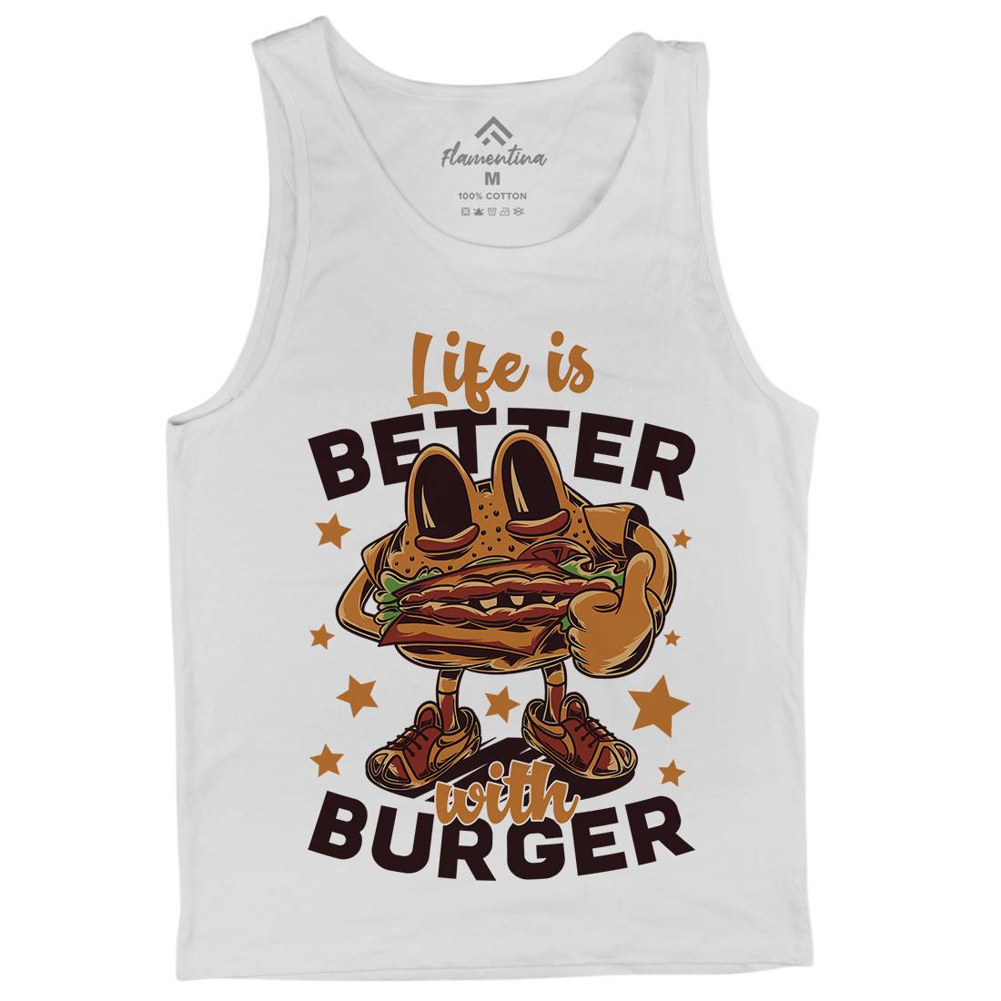 Life Is Better Mens Tank Top Vest Food C820