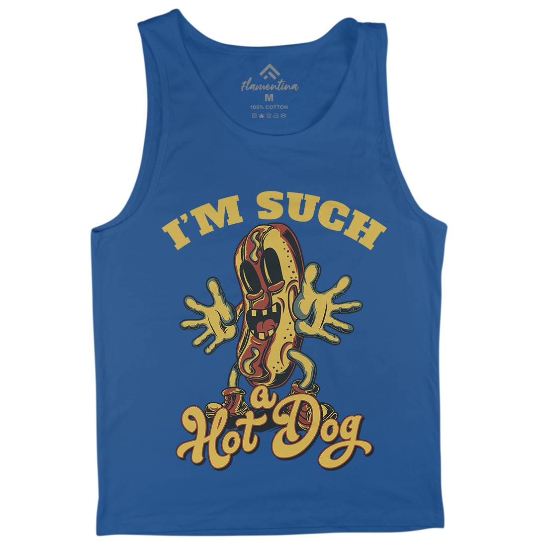 Hot Dog Mens Tank Top Vest Food C821