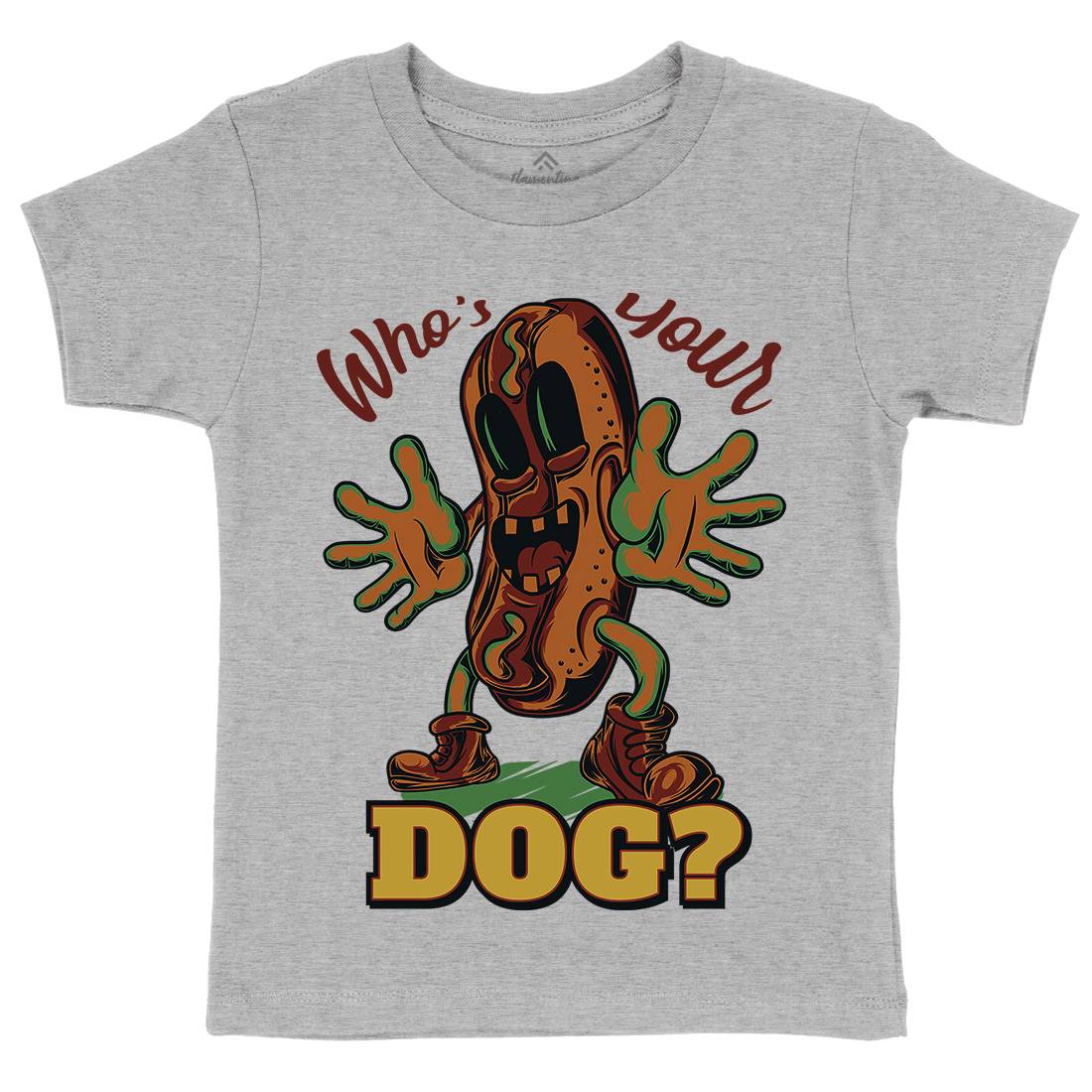 Hot Dog Kids Organic Crew Neck T-Shirt Food C822