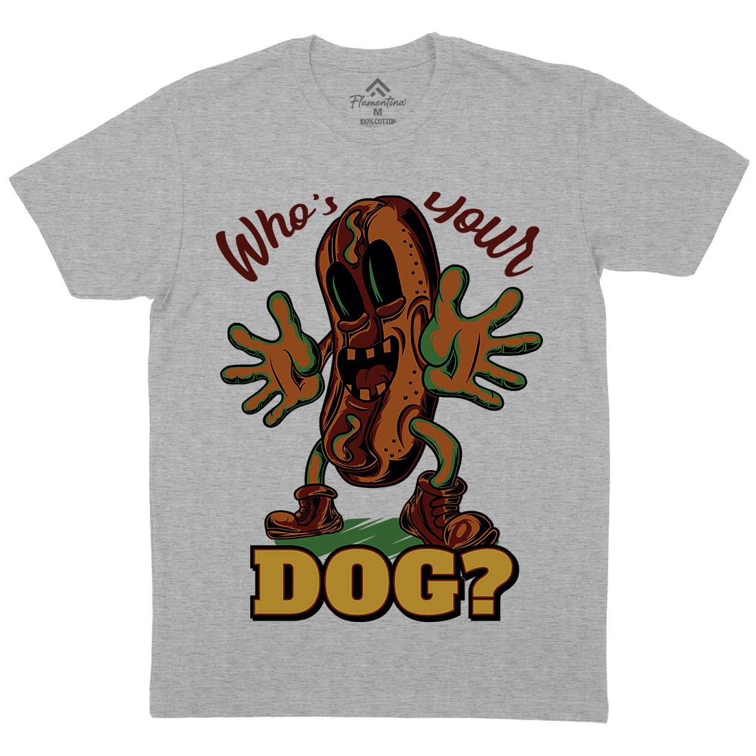 Hot Dog Mens Crew Neck T-Shirt Food C822