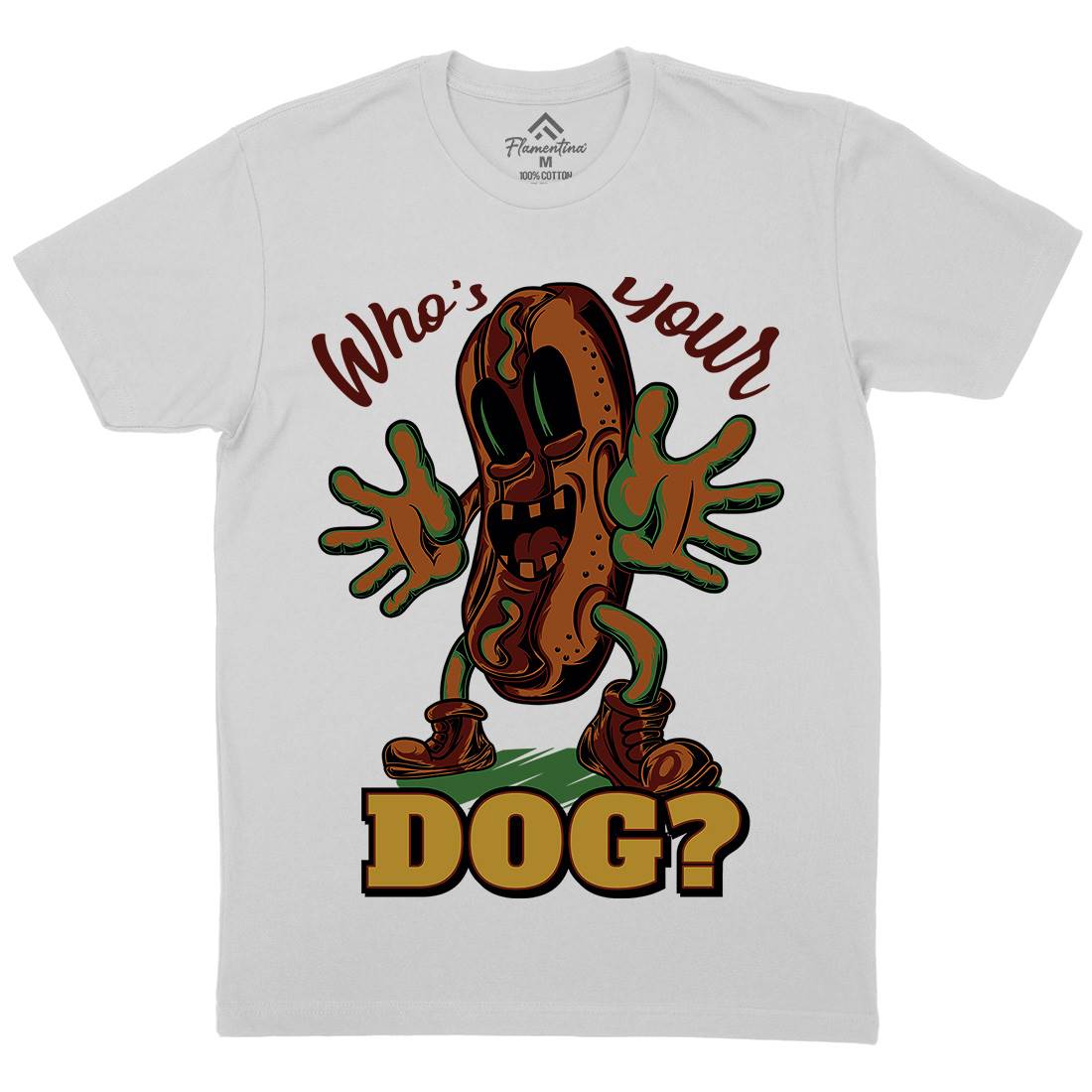 Hot Dog Mens Crew Neck T-Shirt Food C822