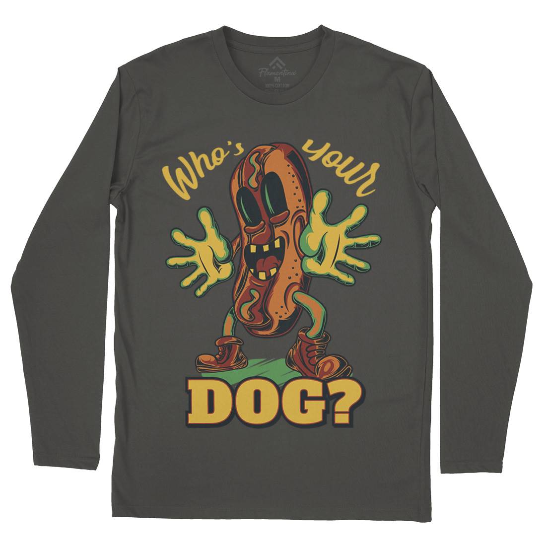 Hot Dog Mens Long Sleeve T-Shirt Food C822