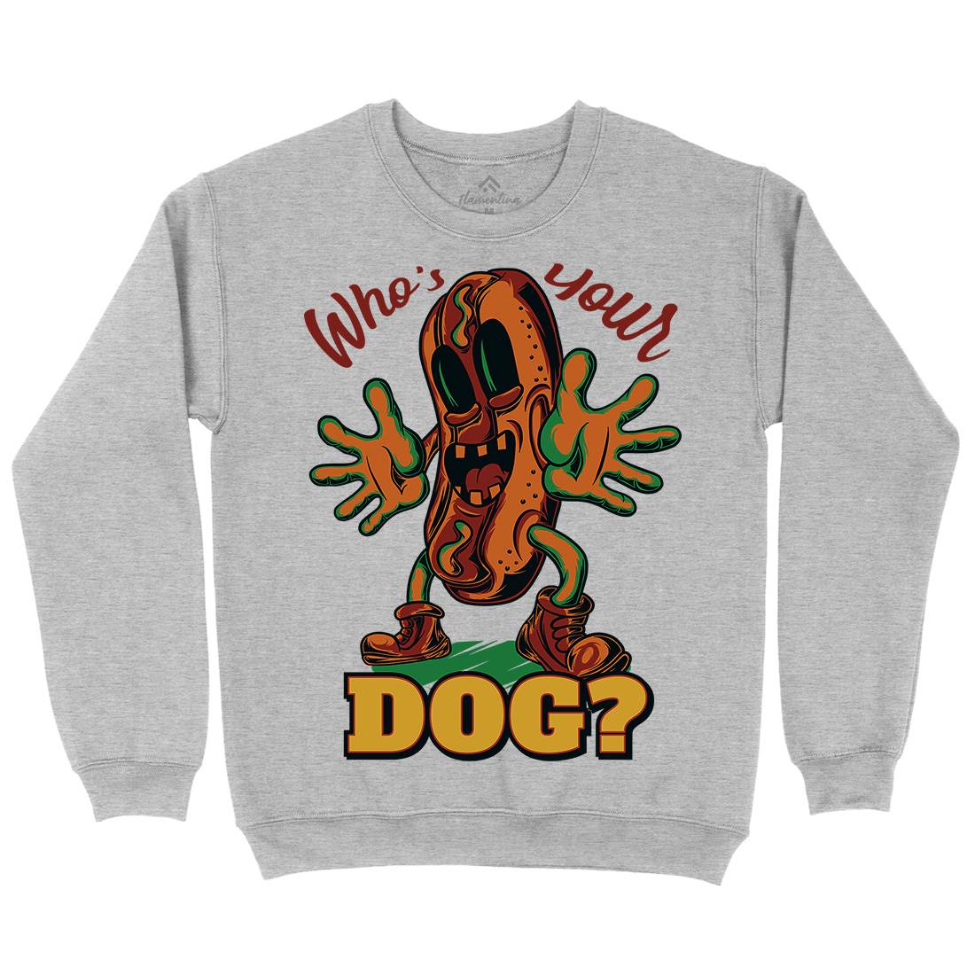 Hot Dog Mens Crew Neck Sweatshirt Food C822