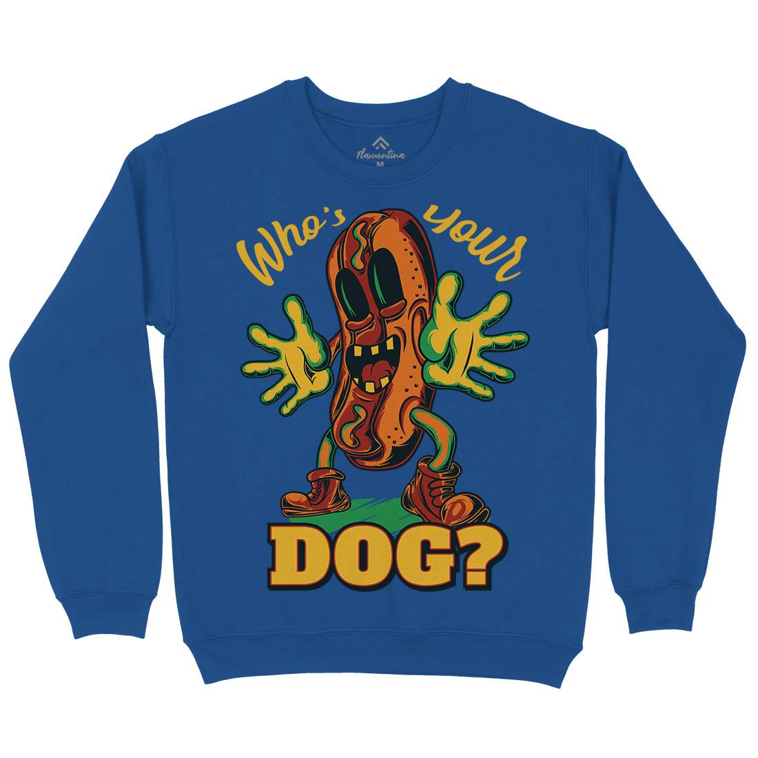 Hot Dog Mens Crew Neck Sweatshirt Food C822
