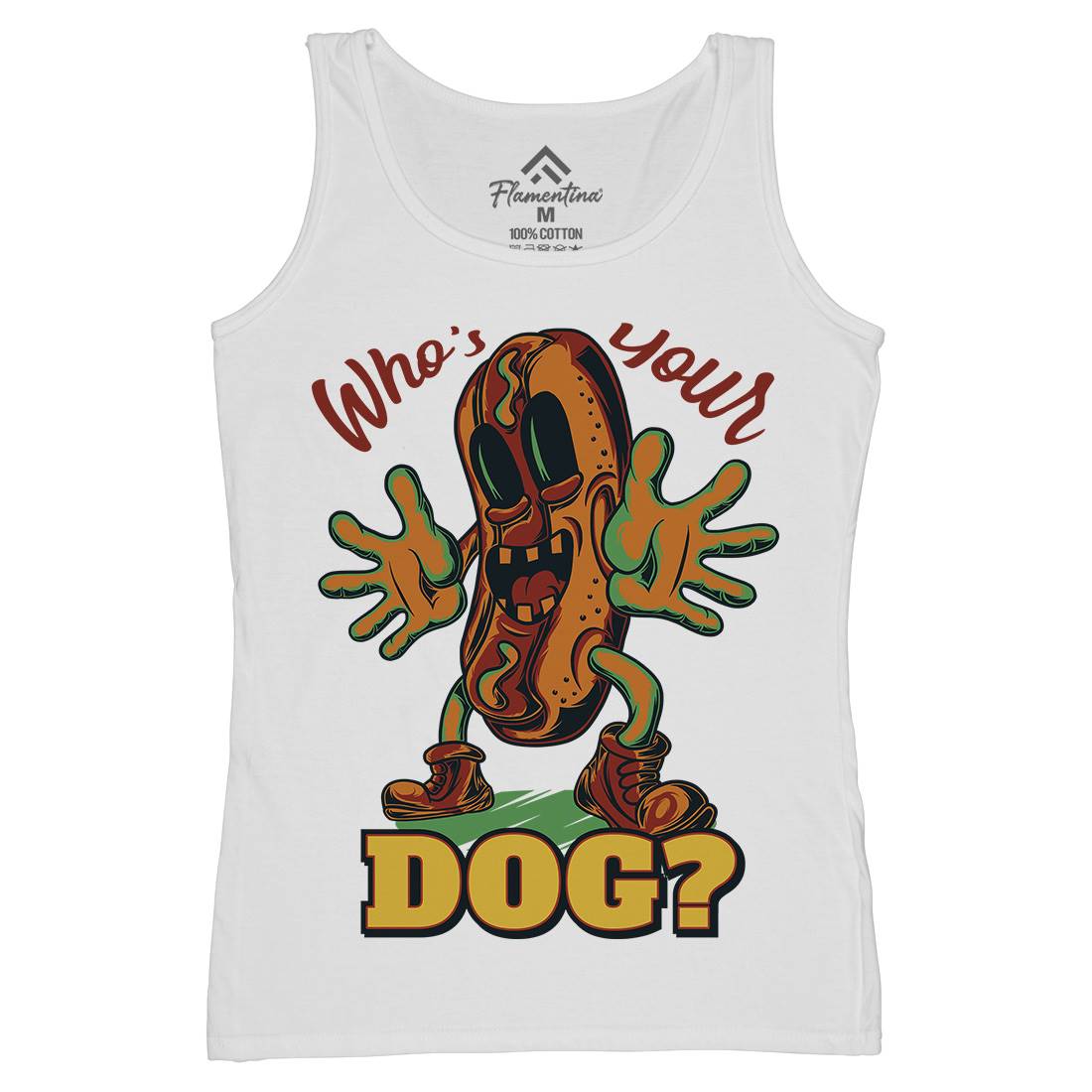 Hot Dog Womens Organic Tank Top Vest Food C822