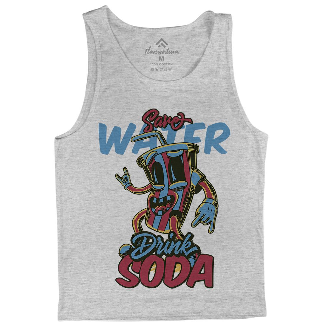Drink Soda Mens Tank Top Vest Drinks C823