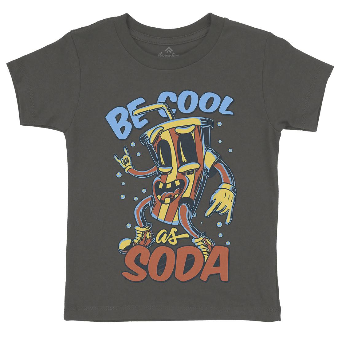 Soda Kids Crew Neck T-Shirt Drinks C824