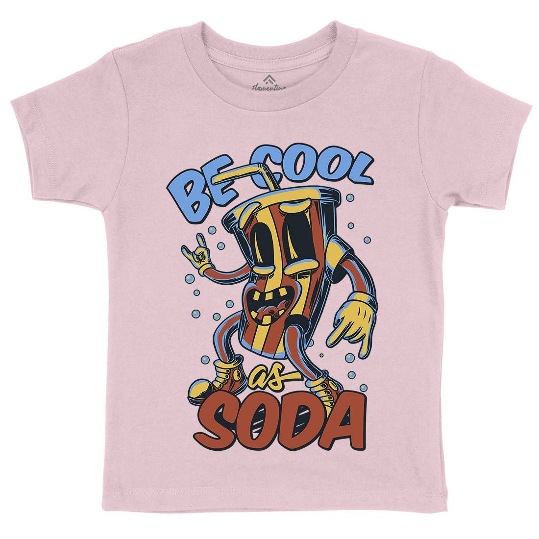 Soda Kids Crew Neck T-Shirt Drinks C824