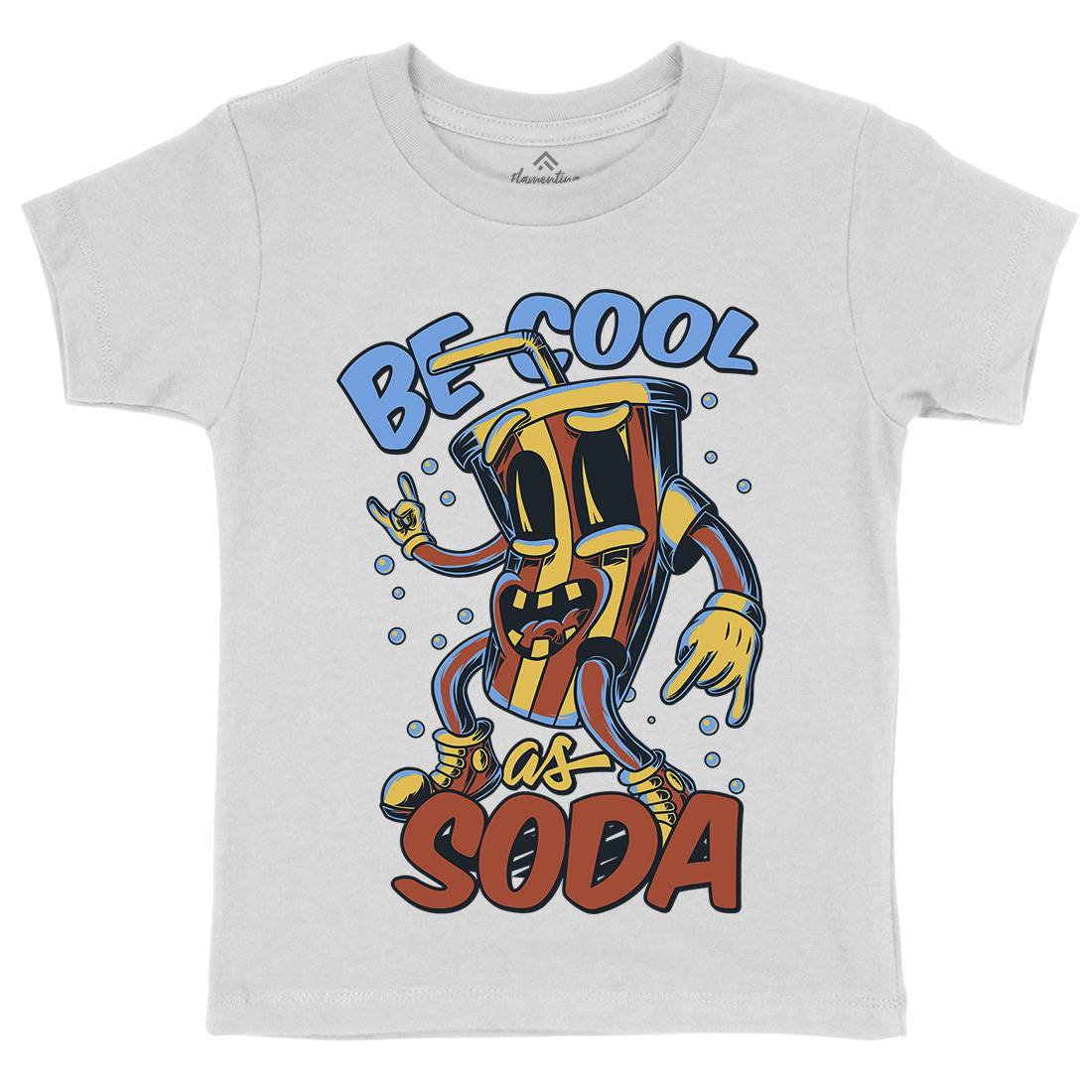 Soda Kids Organic Crew Neck T-Shirt Drinks C824