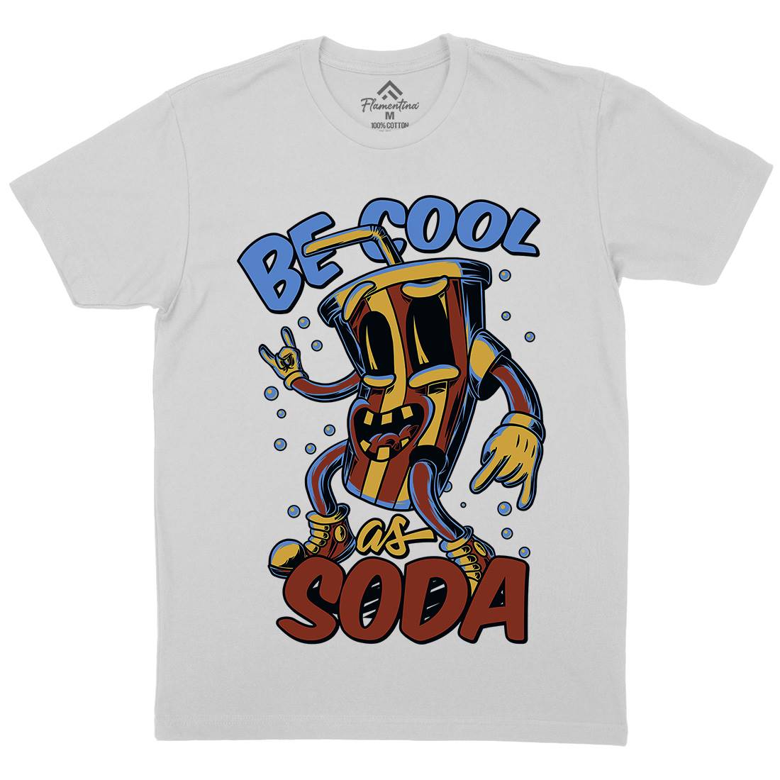 Soda Mens Crew Neck T-Shirt Drinks C824