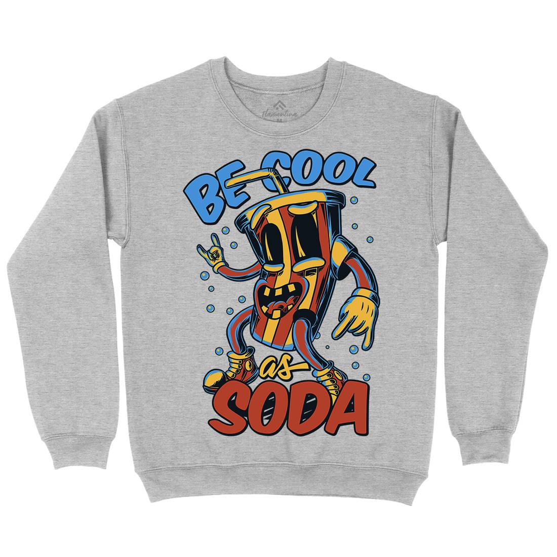 Soda Mens Crew Neck Sweatshirt Drinks C824