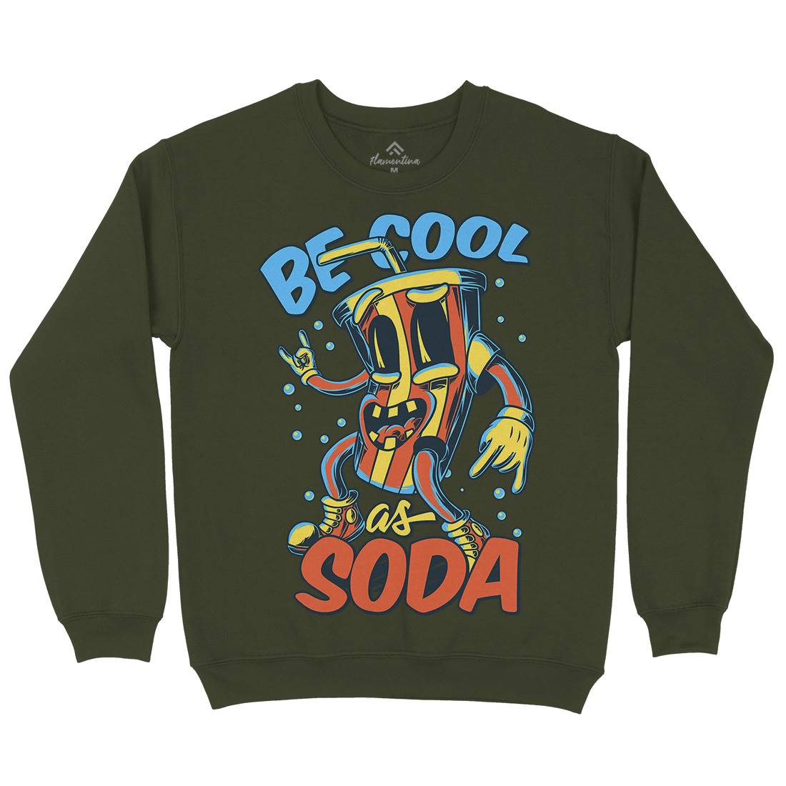 Soda Mens Crew Neck Sweatshirt Drinks C824