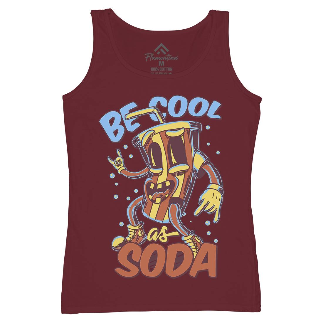 Soda Womens Organic Tank Top Vest Drinks C824