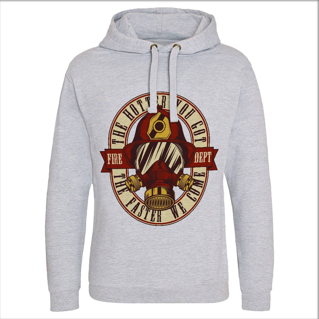 Fire Dept Mens Hoodie Without Pocket Firefighters C828
