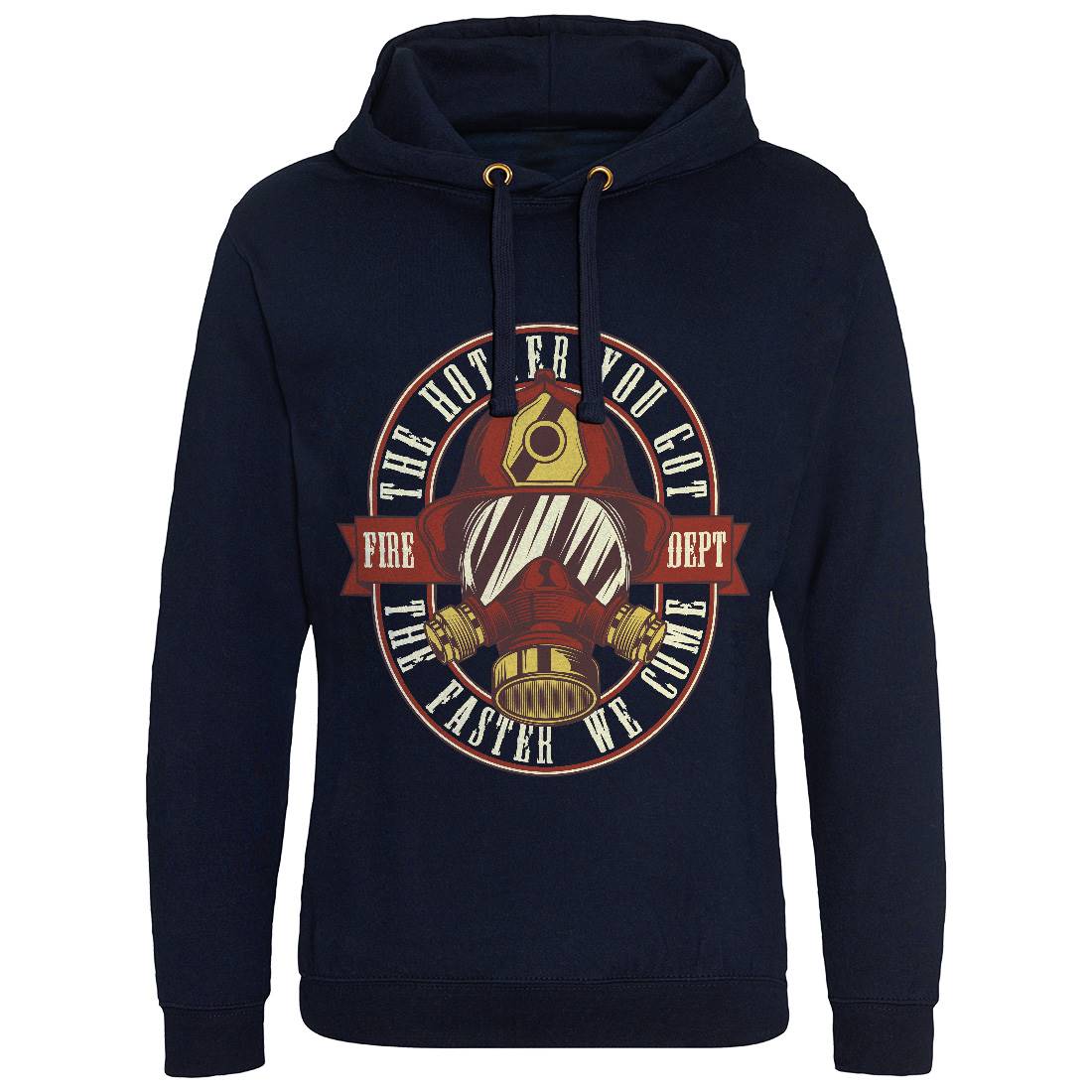 Fire Dept Mens Hoodie Without Pocket Firefighters C828