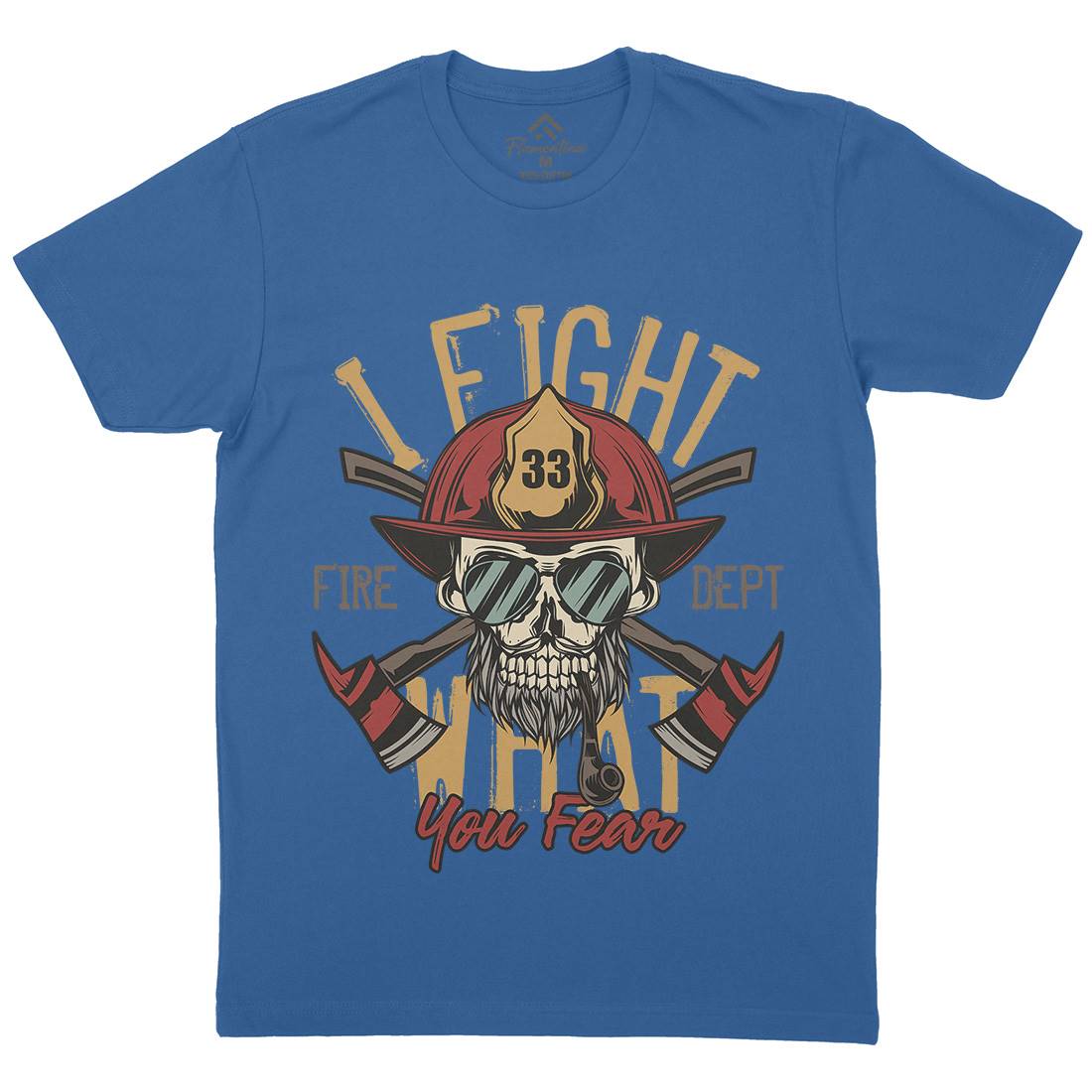 I Fight Mens Crew Neck T-Shirt Firefighters C830