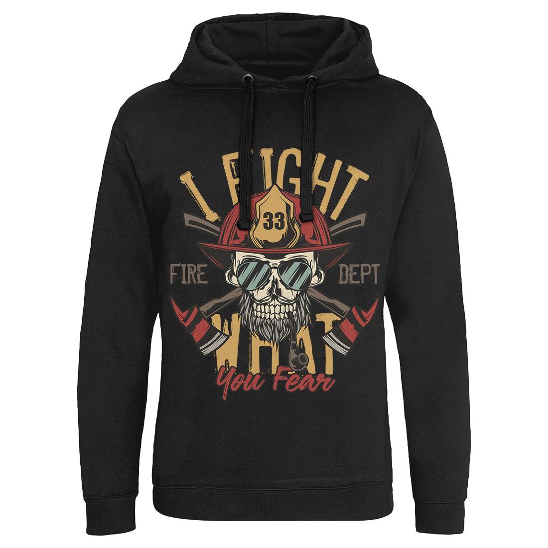 I Fight Mens Hoodie Without Pocket Firefighters C830
