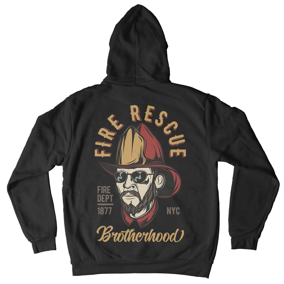 Fire Rescue Kids Crew Neck Hoodie Firefighters C831