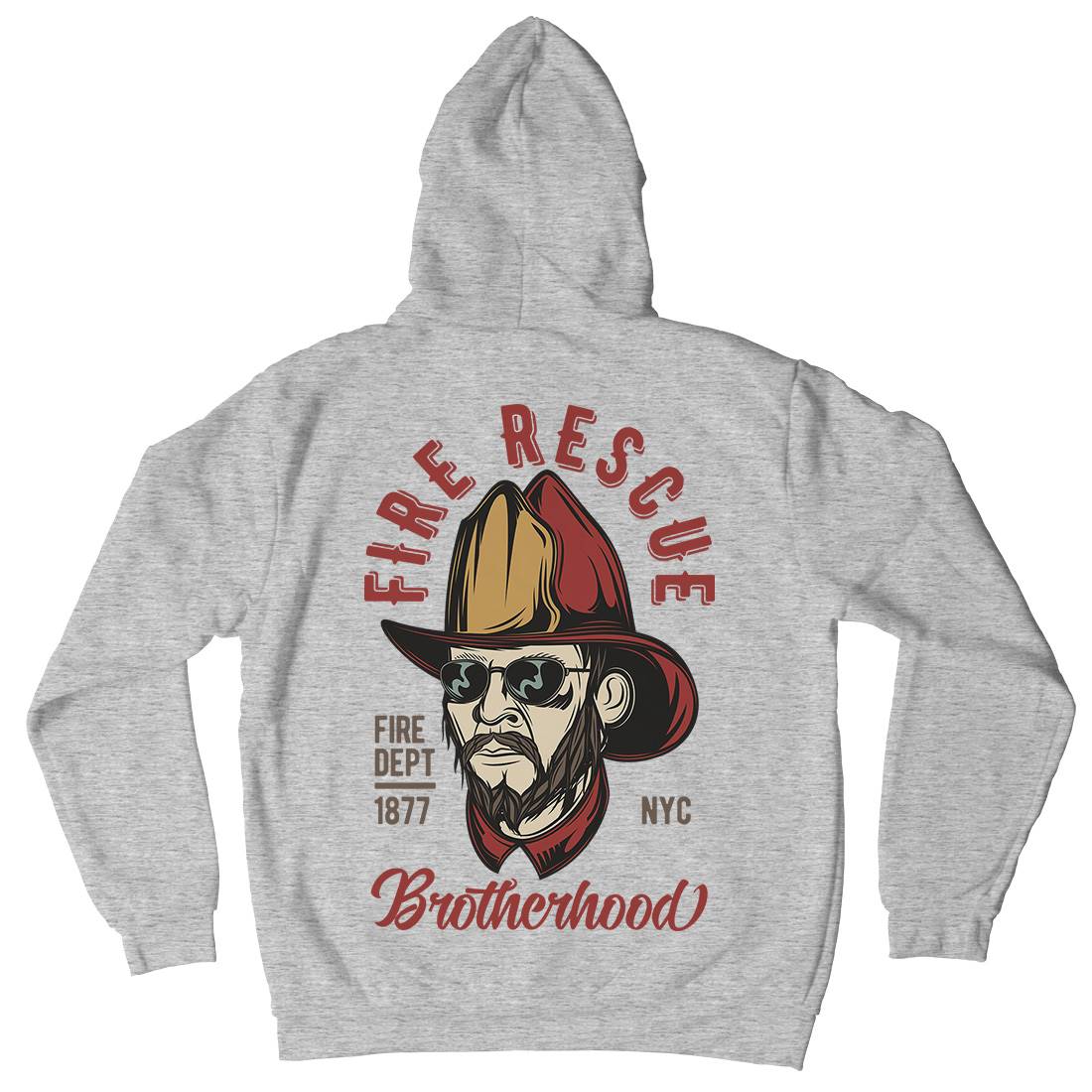 Fire Rescue Kids Crew Neck Hoodie Firefighters C831