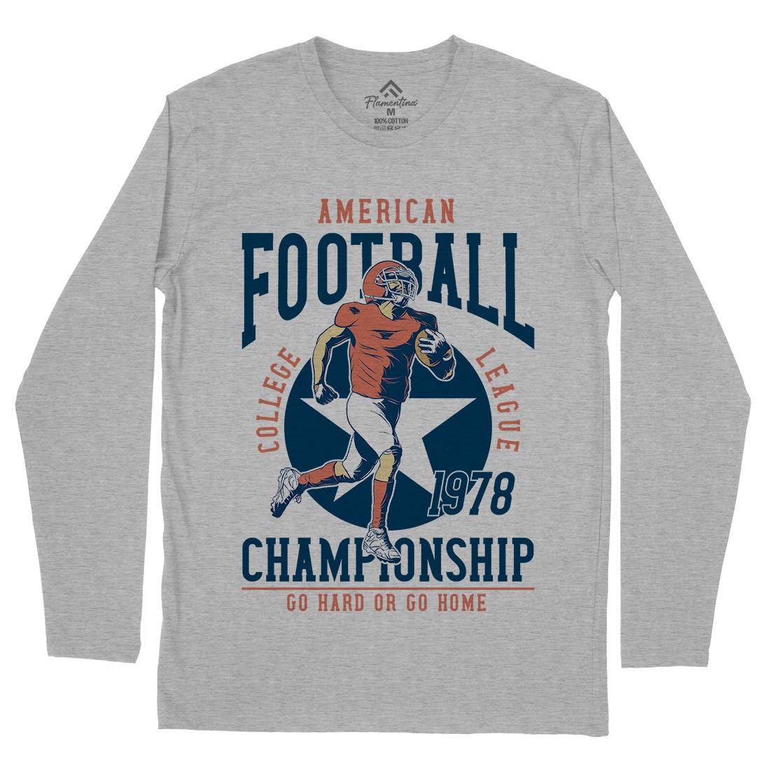 American Football Mens Long Sleeve T-Shirt Sport C833