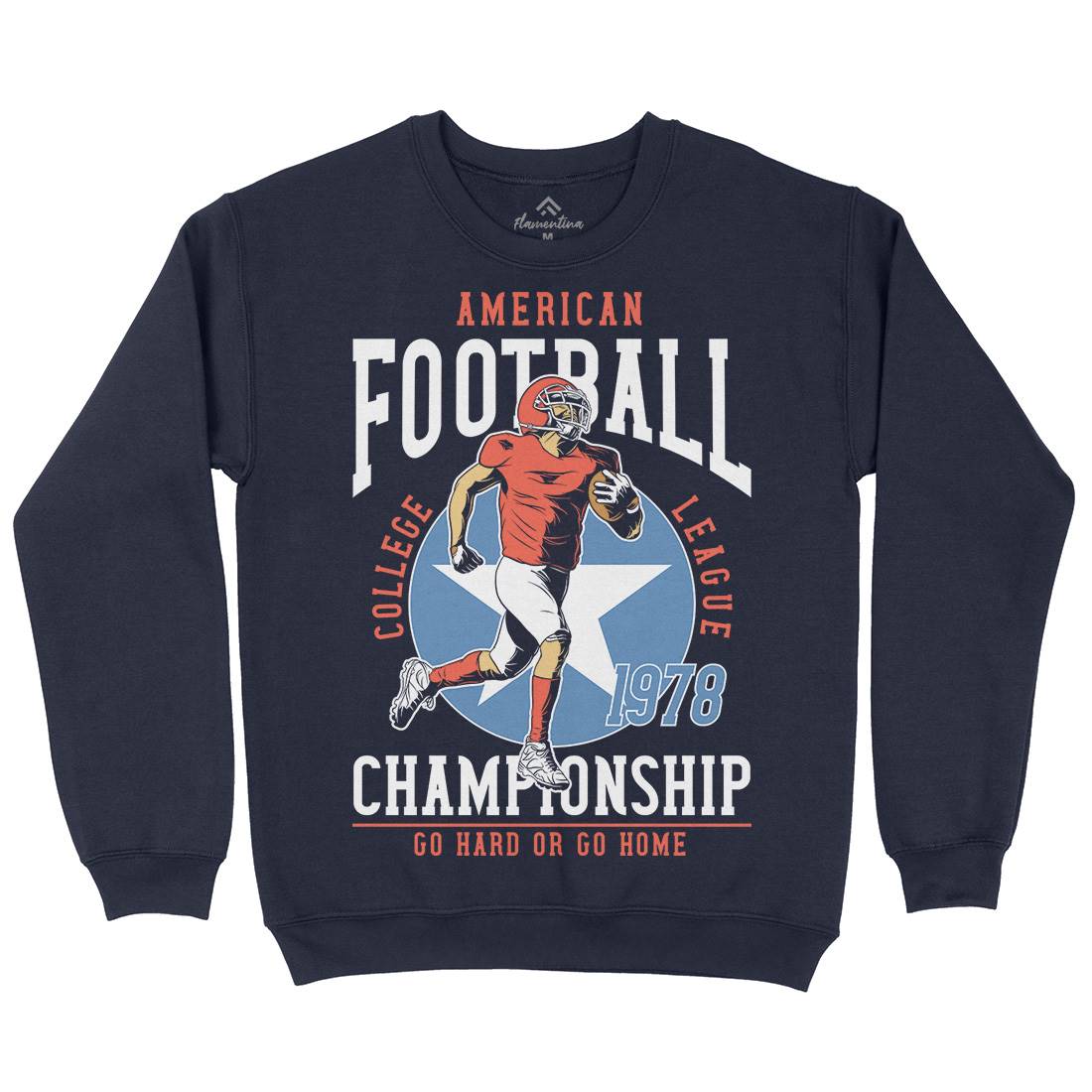 American Football Kids Crew Neck Sweatshirt Sport C833