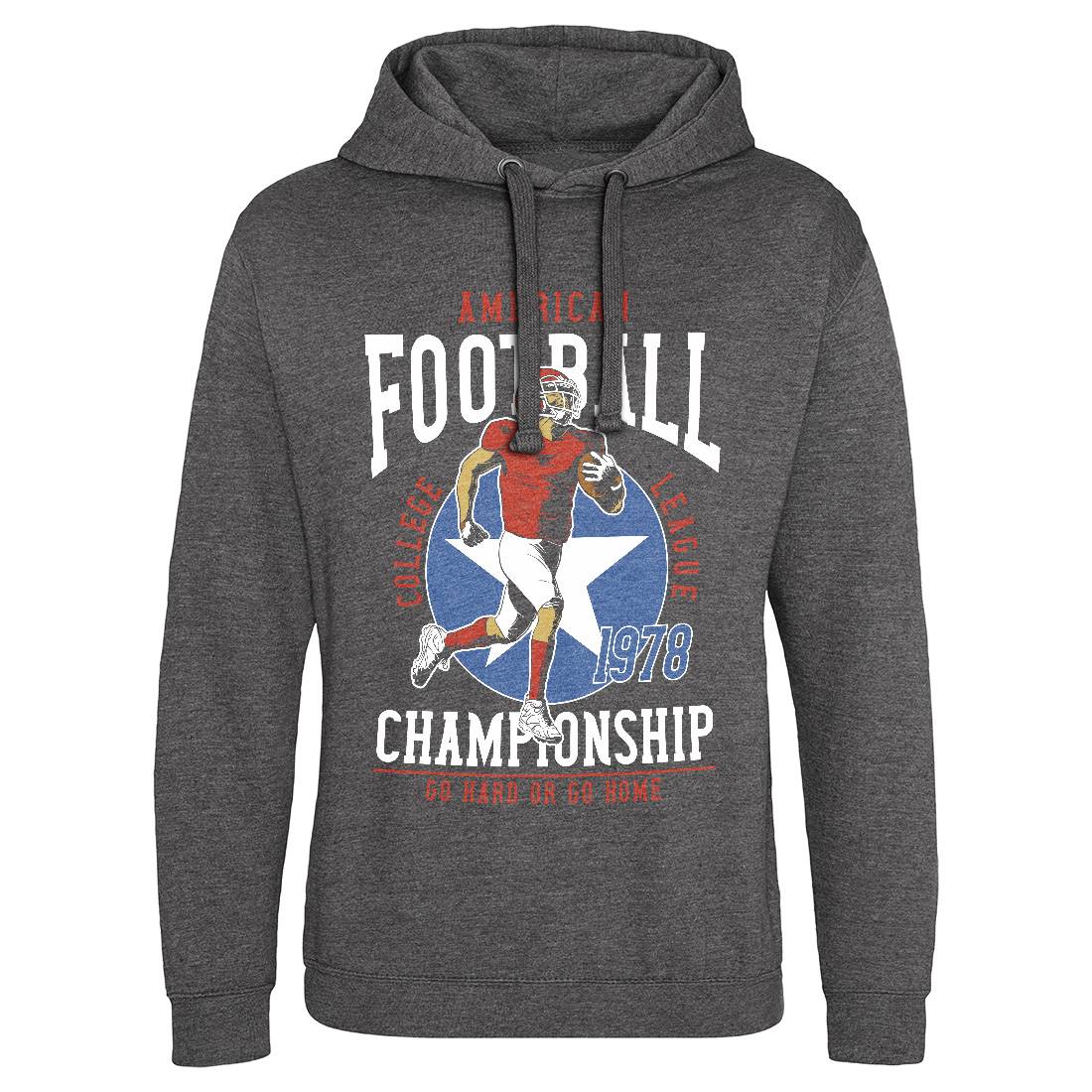American Football Mens Hoodie Without Pocket Sport C833