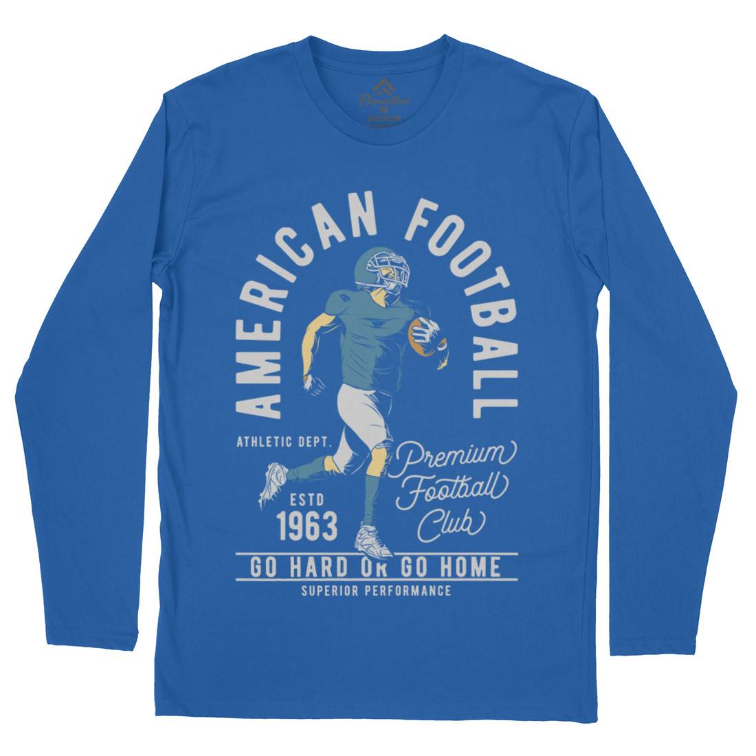 American Football Mens Long Sleeve T-Shirt Sport C834