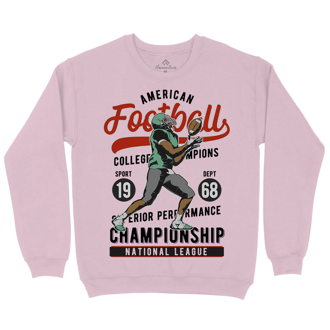 American Football Kids Crew Neck Sweatshirt Sport C835