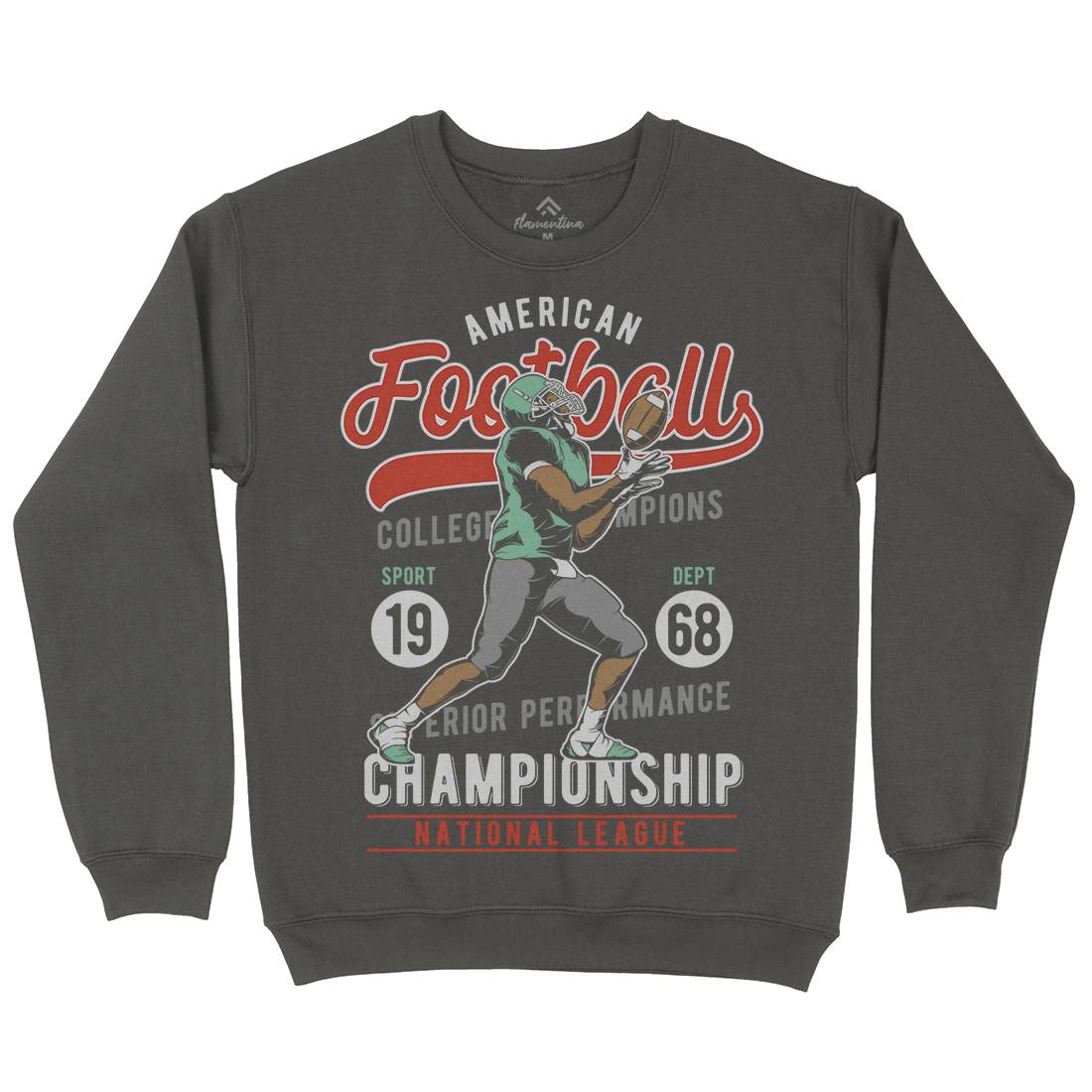 American Football Kids Crew Neck Sweatshirt Sport C835