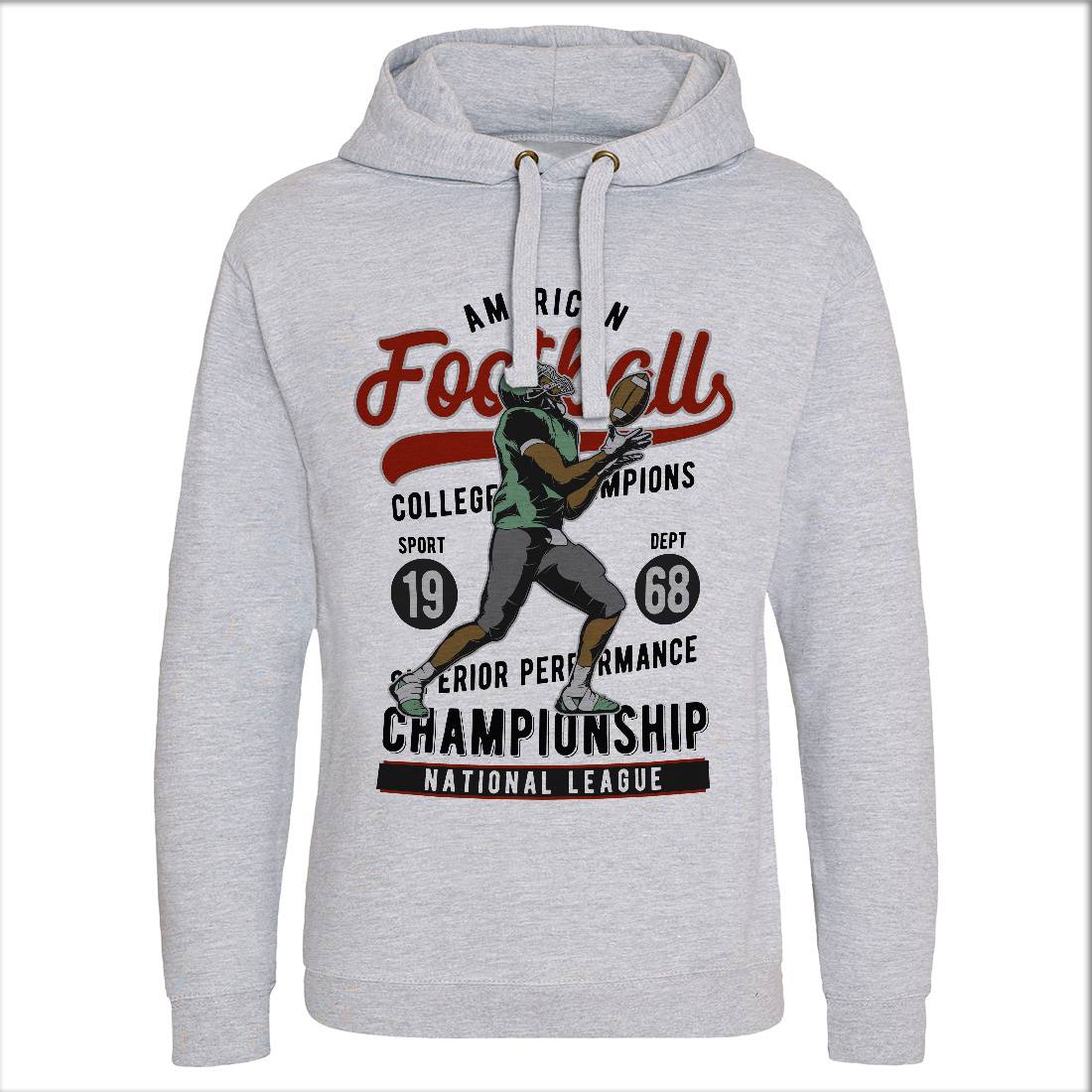 American Football Mens Hoodie Without Pocket Sport C835
