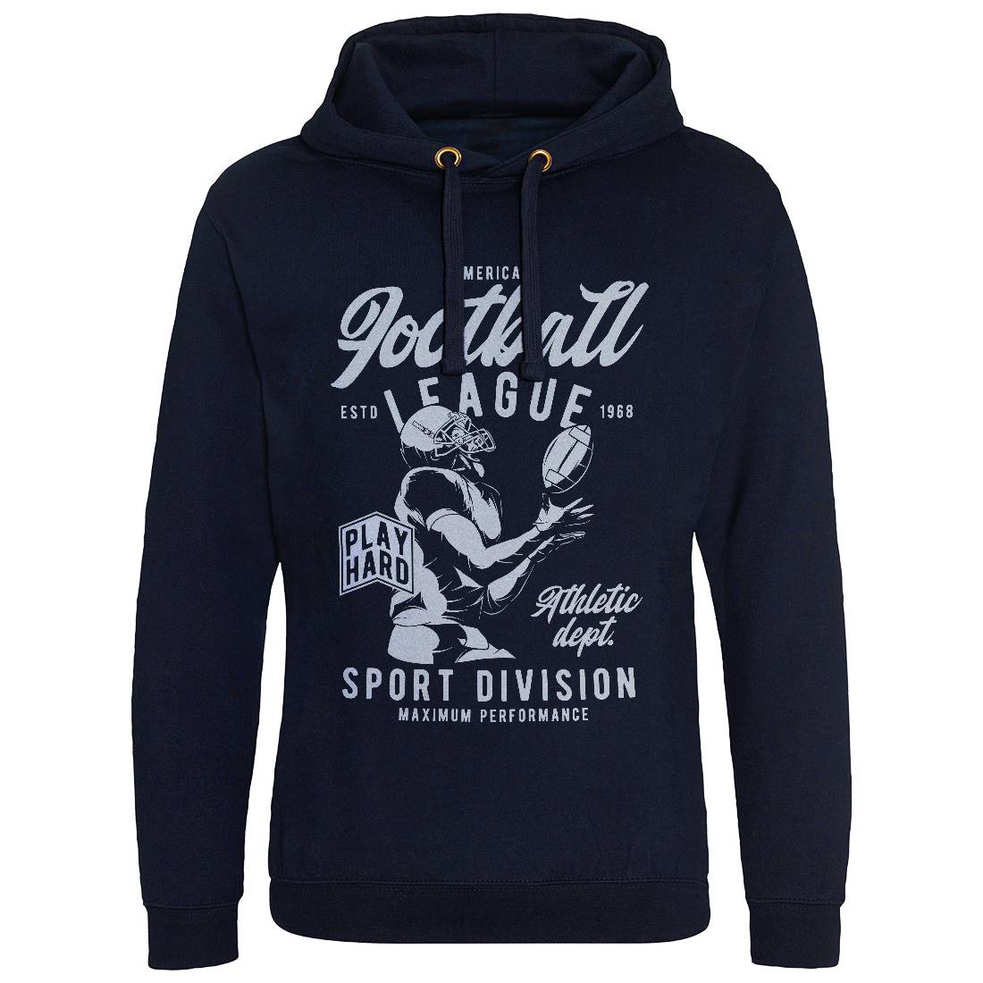 American Football Mens Hoodie Without Pocket Sport C836