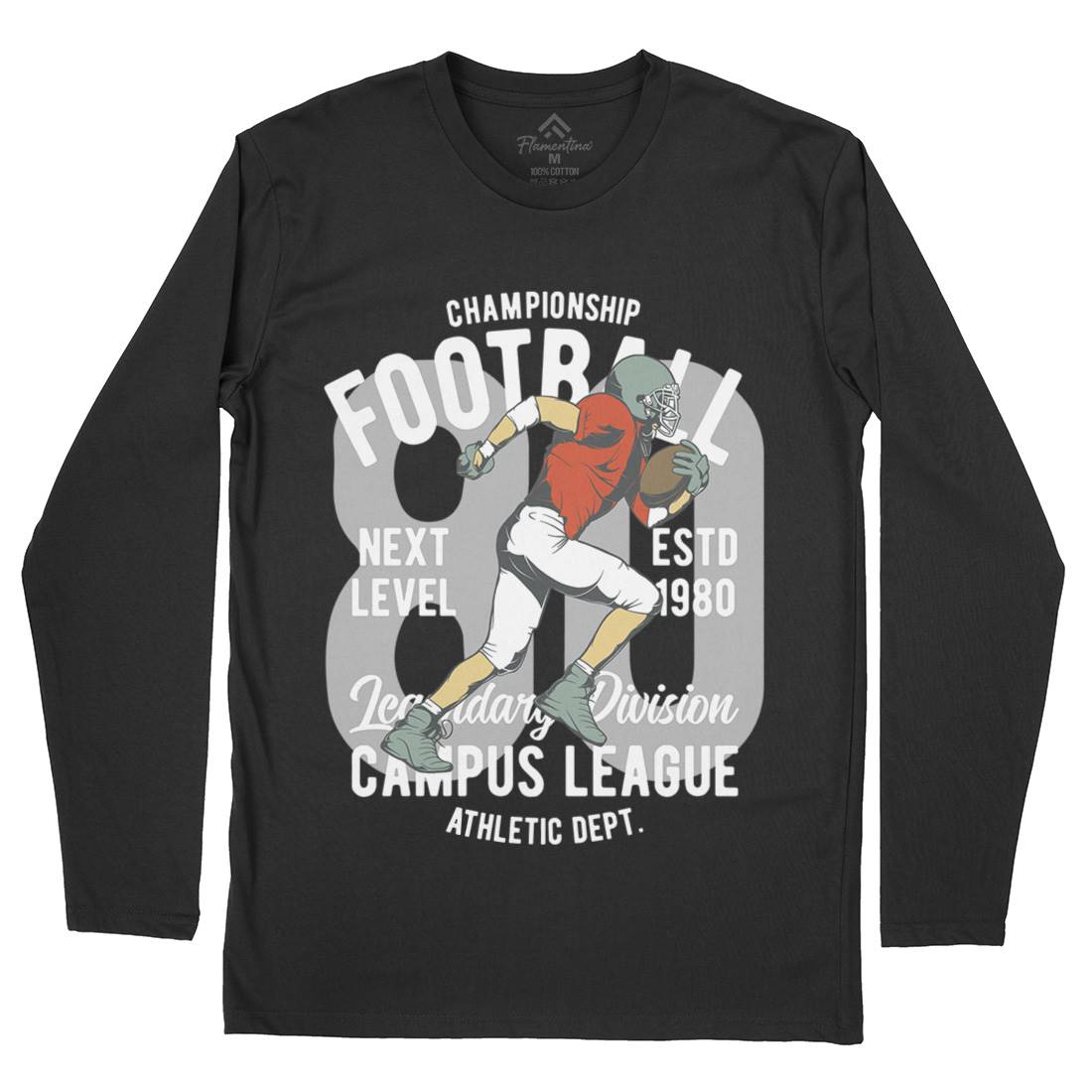 American Football Mens Long Sleeve T-Shirt Sport C837