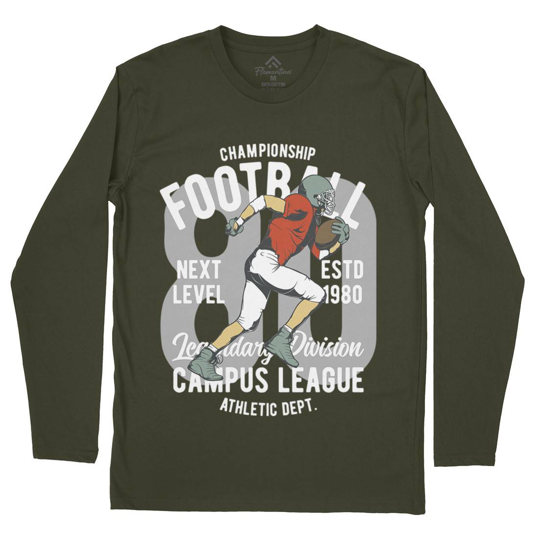 American Football Mens Long Sleeve T-Shirt Sport C837