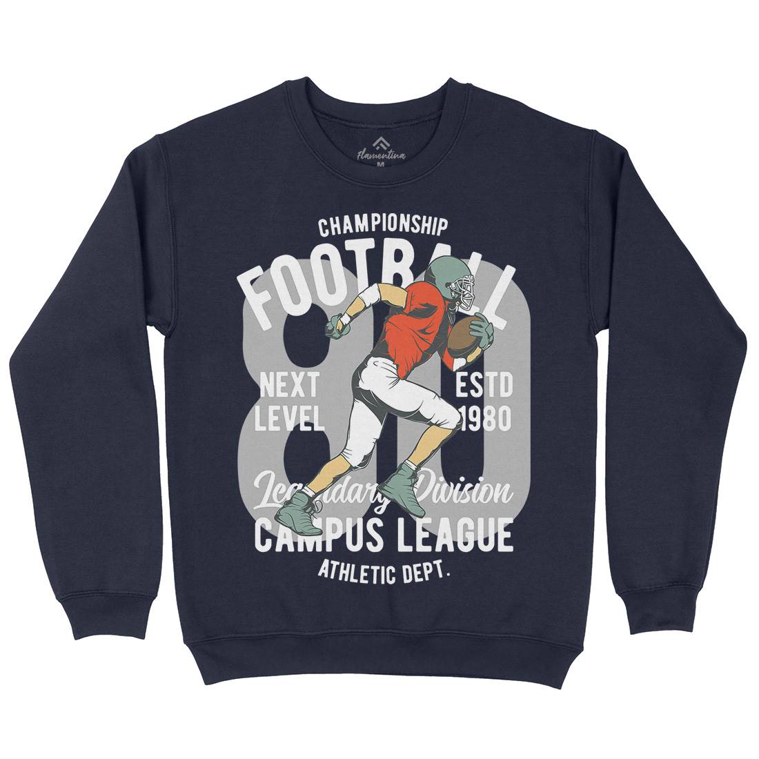 American Football Kids Crew Neck Sweatshirt Sport C837