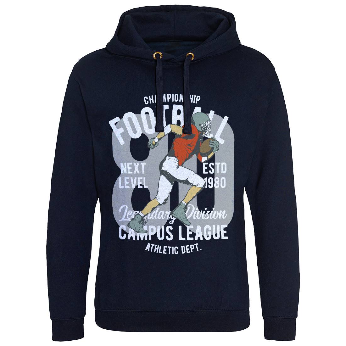 American Football Mens Hoodie Without Pocket Sport C837