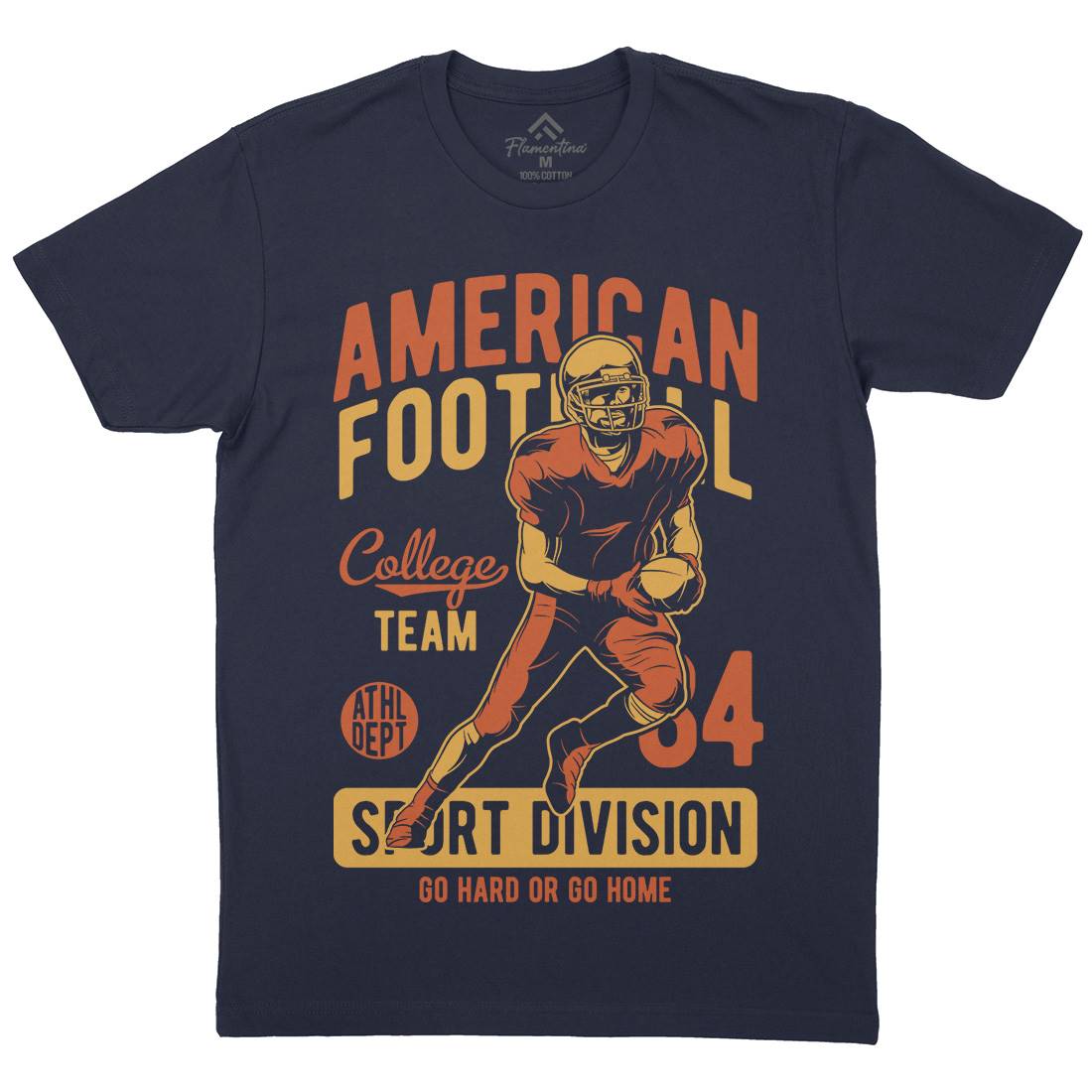 American Football Mens Crew Neck T-Shirt Sport C839