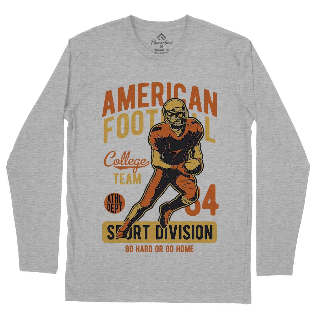 American Football Mens Long Sleeve T-Shirt Sport C839