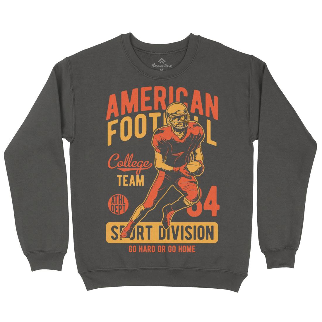 American Football Mens Crew Neck Sweatshirt Sport C839