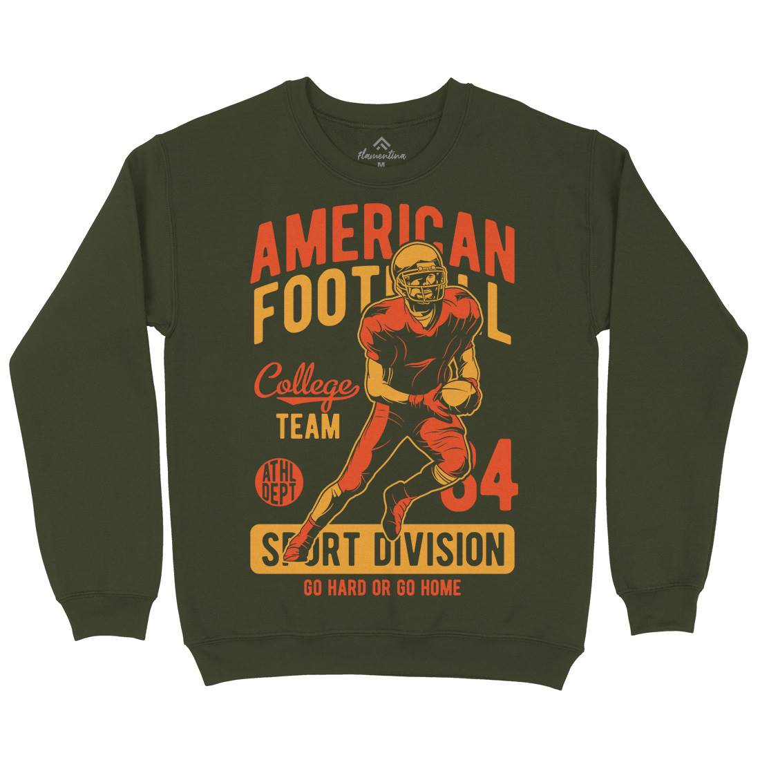 American Football Mens Crew Neck Sweatshirt Sport C839