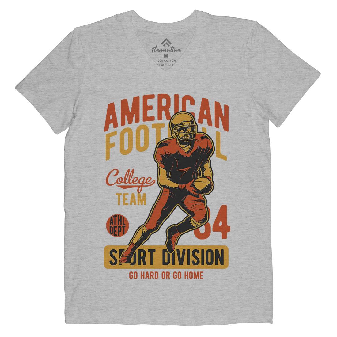 American Football Mens V-Neck T-Shirt Sport C839