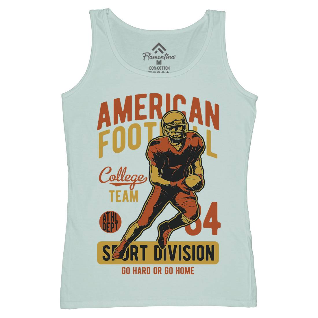 American Football Womens Organic Tank Top Vest Sport C839