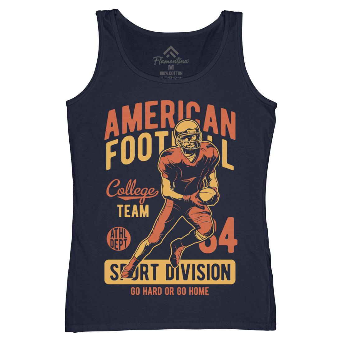American Football Womens Organic Tank Top Vest Sport C839