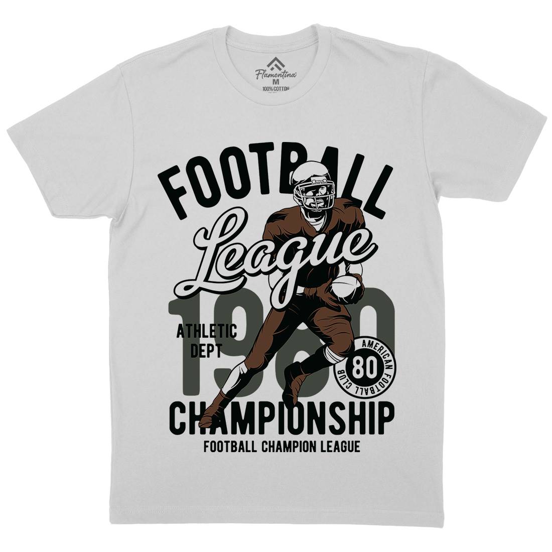 American Football Mens Crew Neck T-Shirt Sport C840