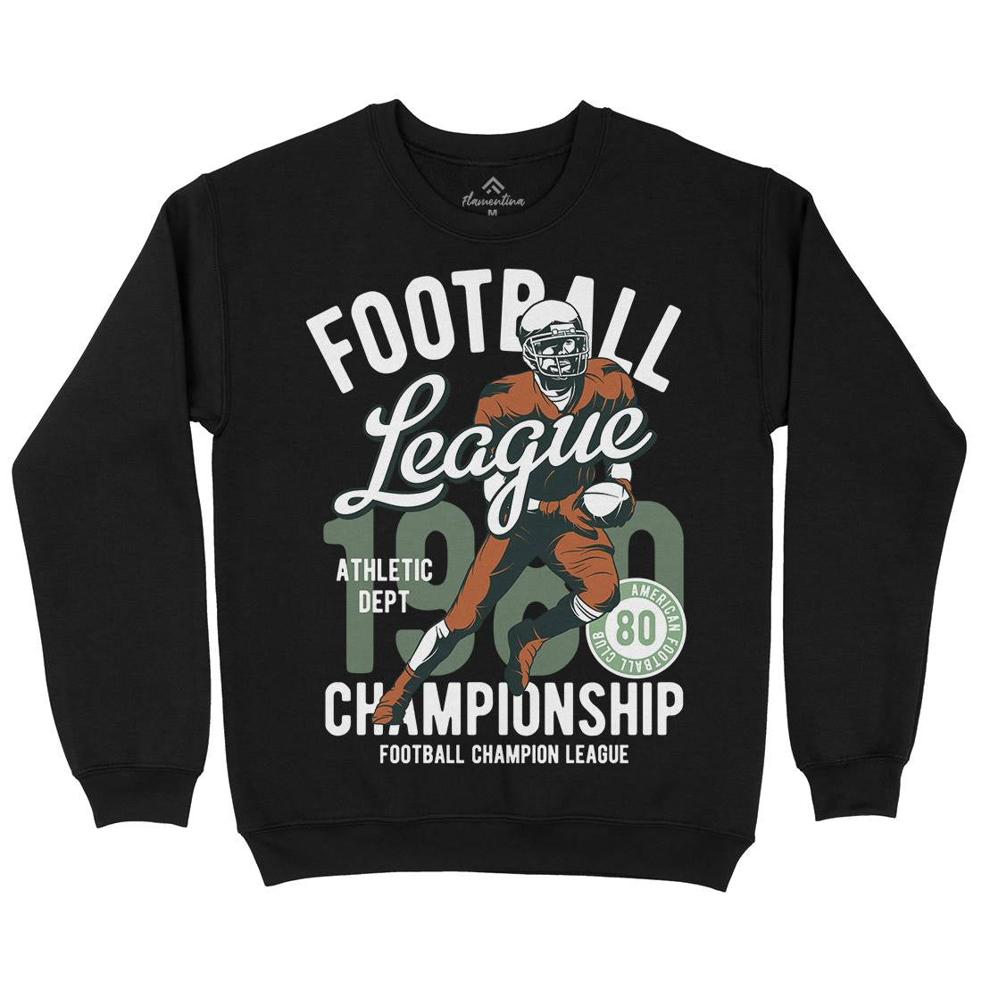 American Football Kids Crew Neck Sweatshirt Sport C840