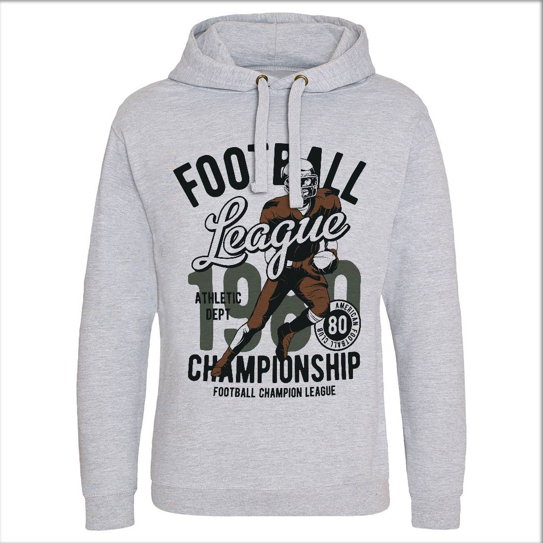 American Football Mens Hoodie Without Pocket Sport C840