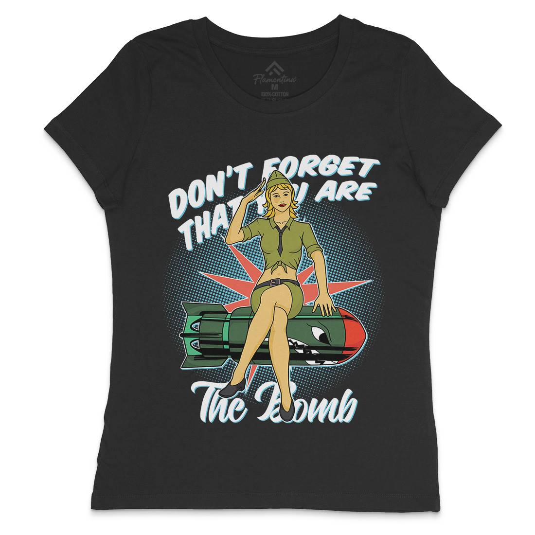 Girl Womens Crew Neck T-Shirt Army C841